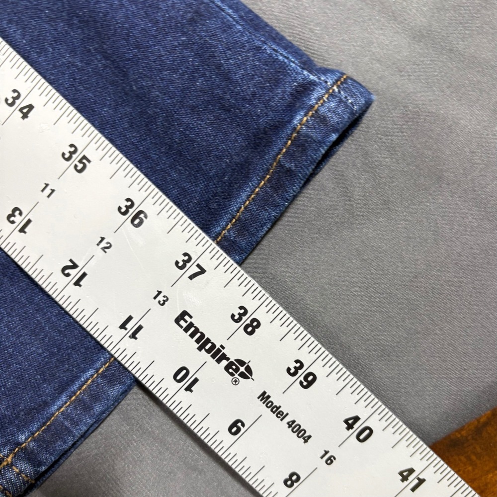 Quince Size 33 Dark Wash Bella Stretch Straight Leg Jeans - Picture 9 of 9